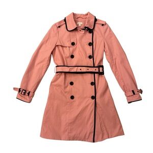 Charming Charlie Parisian - Inspired Pink Belted Trench Coat